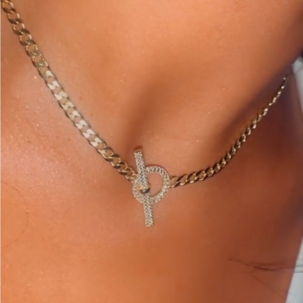 18k Gold plated choker